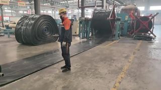 Bande transporteuse minière résistante à l'abrasion | Ceinture robuste pour la manutention du minerai et des agrégats