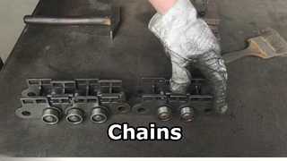 Chaînes pour machine conti-press.