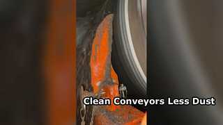 Nettoyant pour convoyeur en polyuréthane | Convoyeurs miniers plus propres et moins de pollution par la poussière