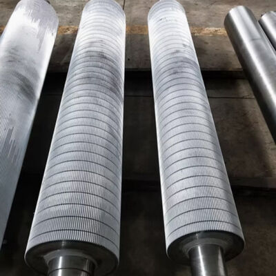 Single Facer Corrugator Roll with Peripheral Heating HRC58 Hardness 48CrMo Alloy Steel and Micro Hardness HV900-1250