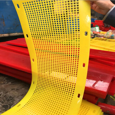 Polyurethane Flip-Flop Screen Panel with 4mm Holes and 7mm Thickness for Anti-Clogging Sticky Material Screening