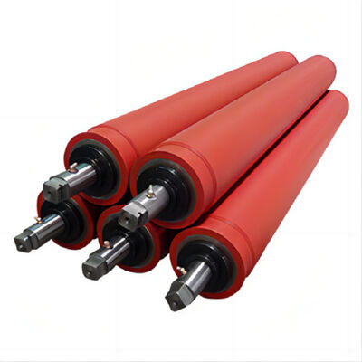 Silicon Rubber Coated MDO Nip Roller for Biaxially Oriented Film Production with 45# Steel Shaft and Up to 250℃ Temperature Stability