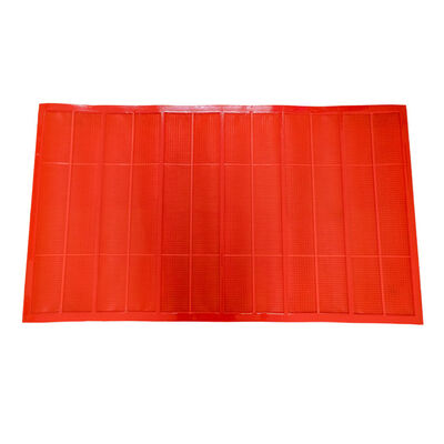 Orange Polyurethane Screen with 0.3mm Aperture 1040x700mm High Wear Resistance for Fine Screening