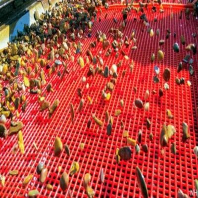 12mm Red Wire Rope Tufflex Screen 45mm Aperture For Quarry Use