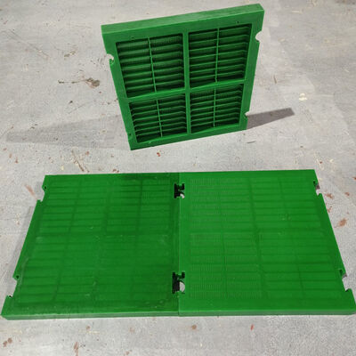 Industrial Polyurethane Screen Panel with High Wear Resistance Anti-Clogging Design and Customizable Apertures for Ore Dewatering