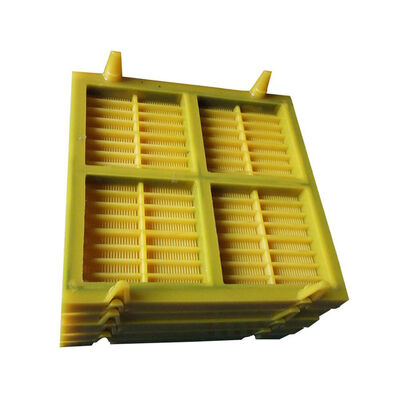 Polyurethane Dewatering Mesh 305mm Width 4mm Slot Rail Support