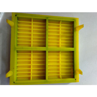 45mm Thick High Wear Resistance PU Dewatering Screen Panel with 1.0mm Slot for Coal Mining