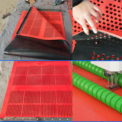6mm Wear-Resistant Rubber Screen Panel for Mining Round Holes