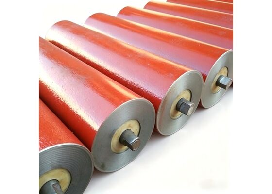 Mining Conveyor Roller HDPE Shell Stainless Shaft Wet Environment Conveyor System