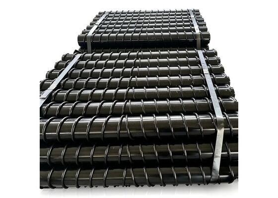 Mining Conveyor Roller Orange Coated Steel Tube Long Service Life Industrial Use