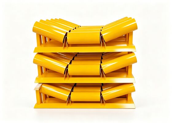 Conveyor Idler Roller Steel Bearing Housing High Wear Resistance Mining Conveyor Use