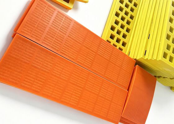 Modular Polyurethane Screen with Interlocking Fastening for Rapid Change Deck Systems
