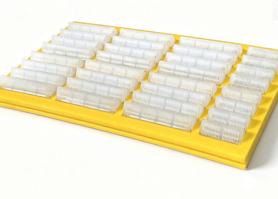 ISO9001 Certified MDI High Rebound Polyurethane Fine Screen Panel with 0.1mm Slots for Tailing Recovery