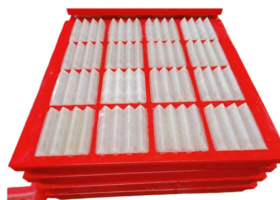 Durable Polyurethane Anti-Blocking Screen Panel with Randomized Tensioned Cords for Wet Fine Sizing