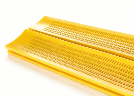 Boomerang Aperture TPU Panels for Non-Clogging Metal Scrap Recycling