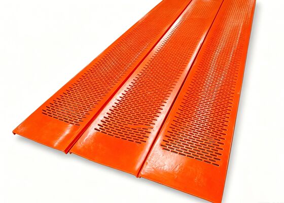 Flexible PU Flip Flow Mats for Damp Wood Chip and Biomass Sizing