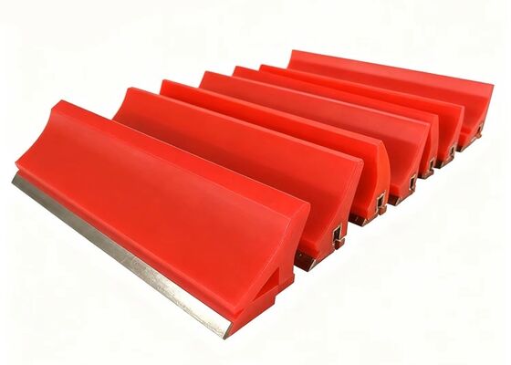 Conveyor Belt Polyurethane Scraper Blue Blade Long Lasting Mining Conveyor Cleaner
