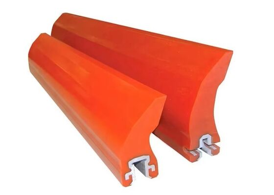 Polyurethane Conveyor Cleaner Yellow Blade Heavy Duty Aggregate Conveyor Application