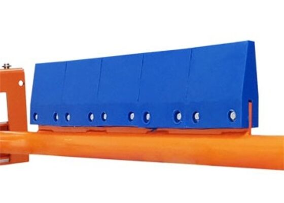 Polyurethane Conveyor Belt Cleaner for Quarry Conveyor Corrosion Resistant Design