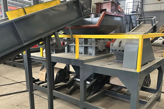 800-1500kg/h Double Shaft Shredder for Hard Plastic Lumps