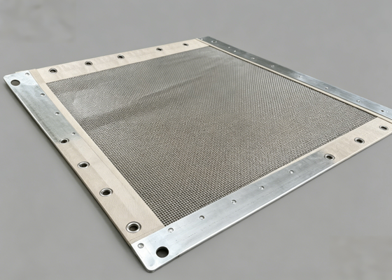 Industrial Wire Screen Folded Edge 304 Stainless Steel >80°C High-Temp Use