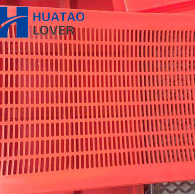 Flip flop mats polyurethane screen with 3x10mm aperture for coal washing modular design