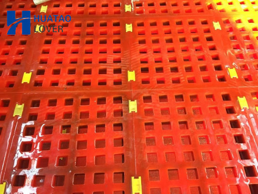 Modular Polyurethane Screen Mesh With Various Panel Sizes Self-Cleaning Apertures And Wide Range Apertures For Mining And Quarry