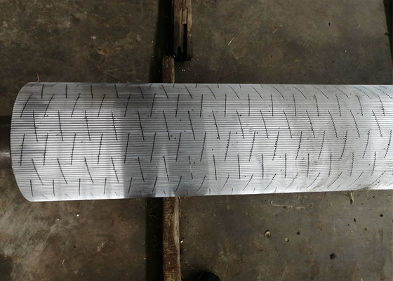 Rouleau ondulé enduit de carbure de tungstène pour la machine ondulée de carton