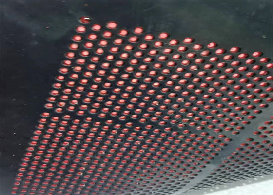 Tamis autonettoyant en caoutchouc avec trou rond de 5 mm, installation par crochet et longueur personnalisable pour la concentration