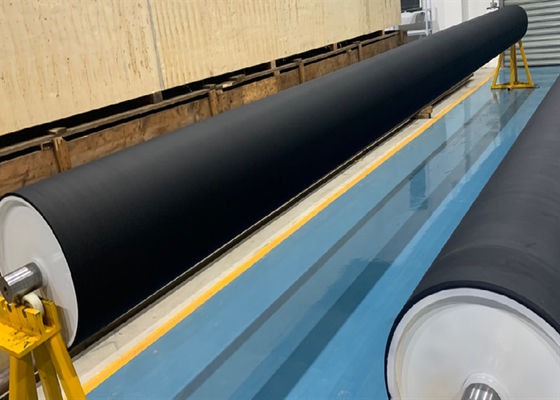 20# acier anti-statique couleur noire Hypalon Corona Nip Roller pour BOPP BOPET FILM