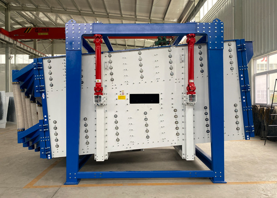 Machine de dépistage du sable au quartz à écran vibrant à rotation quadratique électrique à plusieurs couches