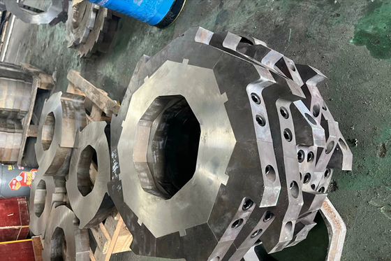 Lame de déchiqueteur à double arbre de super qualité utilisée pour le recyclage métallique