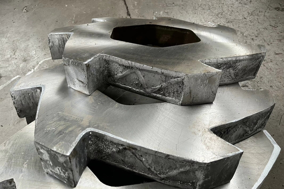 D2 Lampe à déchiqueteuse à double arbre pour le recyclage des déchets métalliques