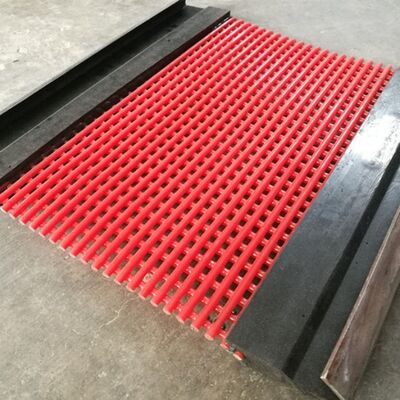 Écran tufflex personnalisé avec 200% de durée de vie et fil d'acier enduit de PU pour les applications minières