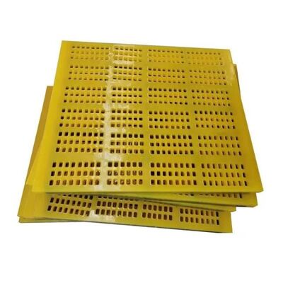 Tapis d'écran à tension en polyuréthane d'épaisseur de 30 mm avec haute résistance à l'usure et trous auto-nettoyants pour la classification du minerai minier