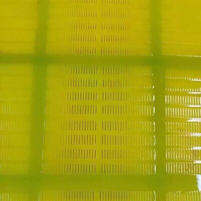 Tapis d'écran en polyuréthane jaune de 40 mm pour l'exploitation minière avec un diamètre de fil de 1,5 mm et une haute résistance à l'abrasion