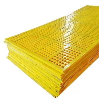 Tapis d'écran en polyuréthane de 40 mm d'épaisseur avec des tolérances de fente de 0,1 mm et une résistance élevée à l'usure pour les applications minières