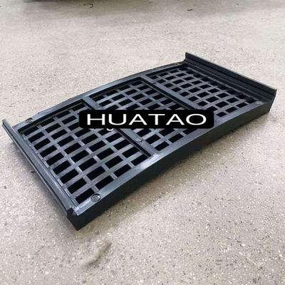 Panneau d'écran en caoutchouc à haute résistance à l'usure de 50*10 mm avec conception modulaire et trous réglables de 10 à 50 mm pour le traitement des minéraux