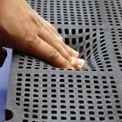 Filtrage de panneaux d'écrans en caoutchouc de 60*12 mm Remplacement Multotec pour l'industrie minière