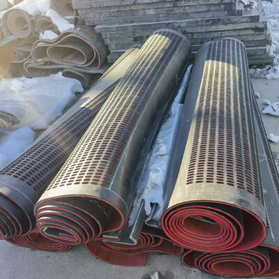 1Écran en caoutchouc de.25m Épaisseur de 6 mm pour le dépistage du charbon humide avec du caoutchouc thaïlandais importé