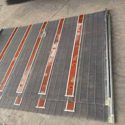 Crimped tissé poly ondulations Self-nettoyage de l'écran de maille pour les tamis miniers noirs dans l'écran vibrant