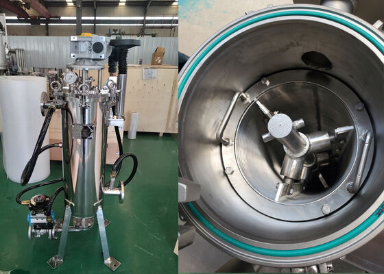 Boîtier de filtre autonettoyant à racloir pour filtration de liquide d'œuf