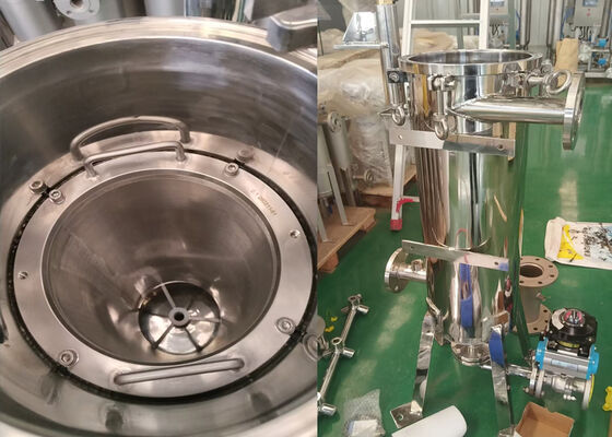 Logement de filtre autonettoyant à racloir interne pour filtration de lait de soja
