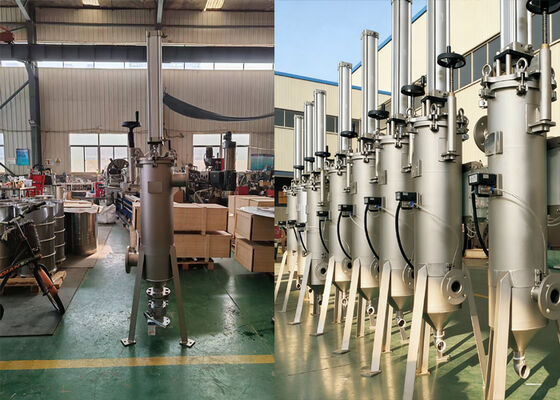 Filtre autonettoyant automatique de type grattoir pneumatique pour l'industrie chimique