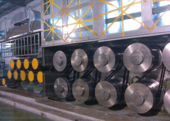 Vitesse linéaire Max 5000m Minmax 500m/Min Rouleau de chauffage par induction Rouleau Godet Max 420℃