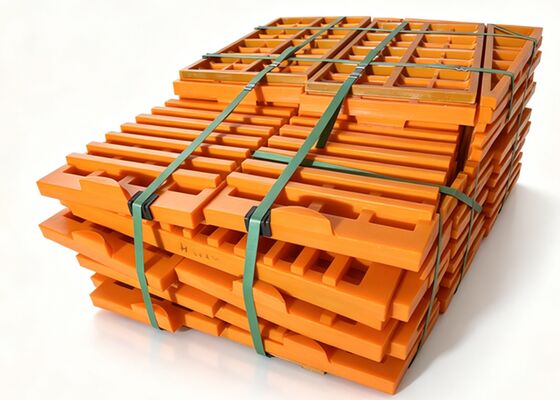 Écran modulaire en polyuréthane résistant à l'usure 500x500 mm pour les tâches de dimensionnement du pont minier