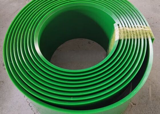 Ceinture de convoyeur en polyuréthane joint latéral couleur bleue bande convoyeur minier lourd