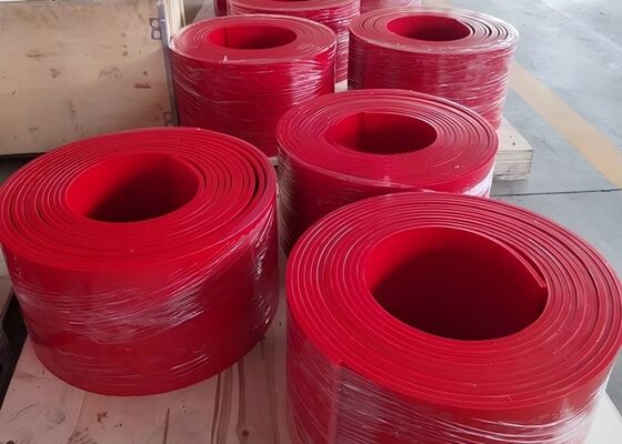 Conveyeur en polyuréthane en carton de jupe en PU noir Longue durée de vie