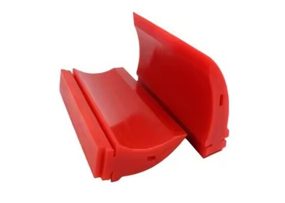 Nettoyeur de convoyeur minier durable à lame bleue, grattoir en polyuréthane pour bande transporteuse