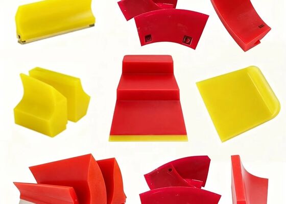 Nettoyeur de bande transporteuse primaire Racailleuse de polyuréthane avec support en acier
